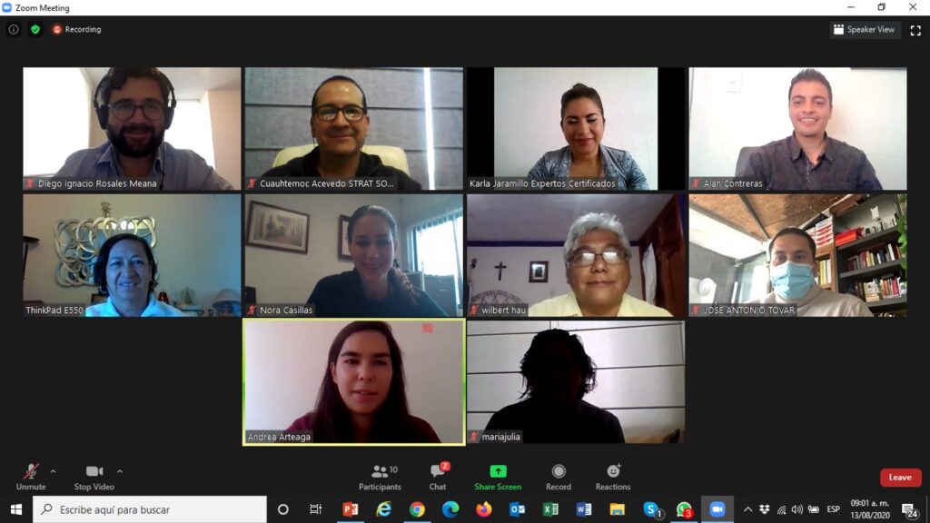 Sesion de negocios proveedores industriales