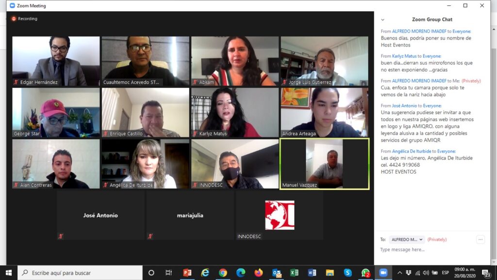 Sesion de negocios proveedores de la industria